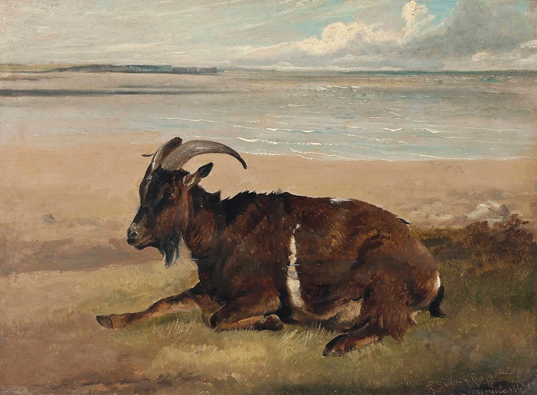 Thomas Sidney Cooper - A Goat By The Shore, Margate
