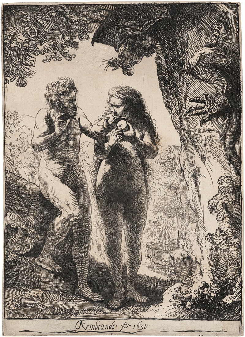 Rembrandt van Rijn - Adam and Eve