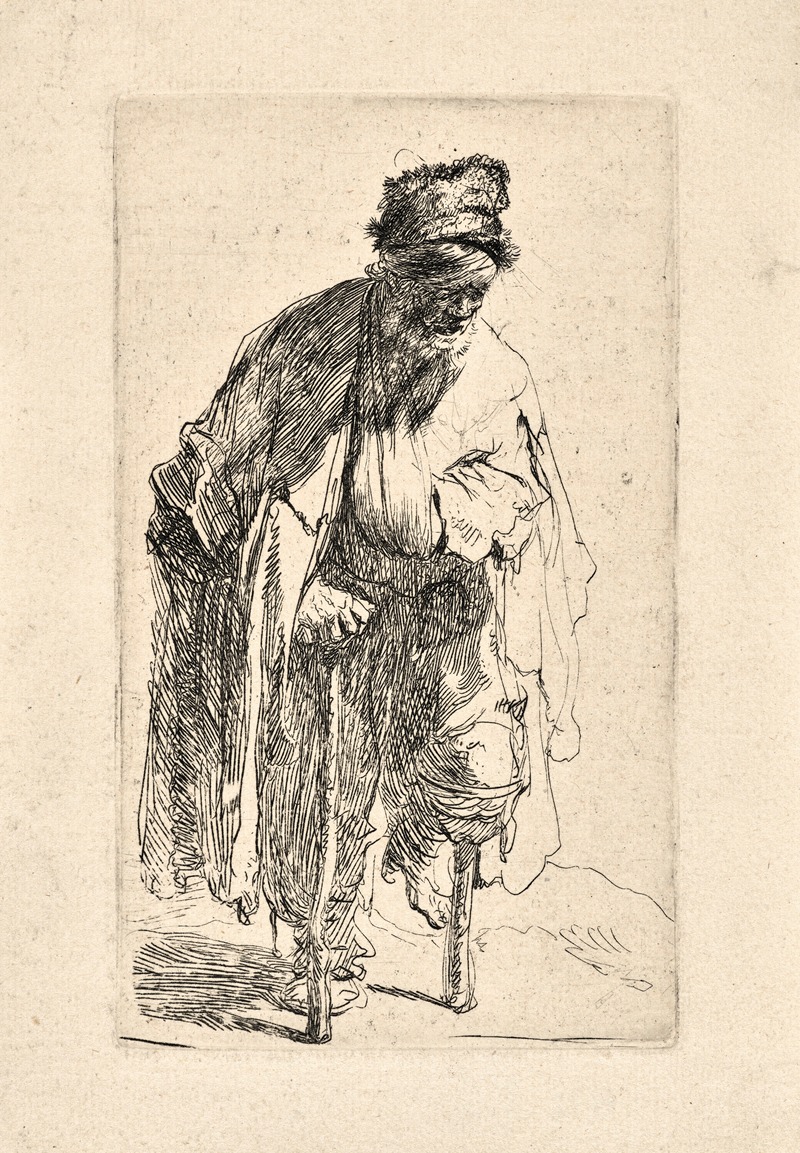 Rembrandt van Rijn - Beggar with a Wooden Leg