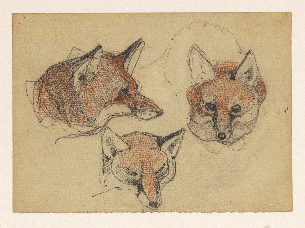 Bernard Willem Wierink - Drie vossenkoppen