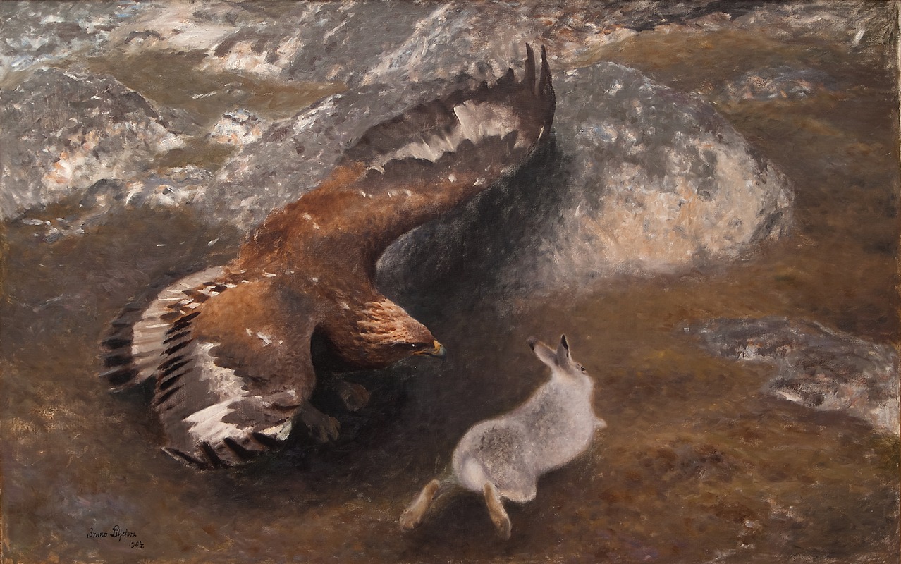 Bruno Liljefors - Eagle and Hare