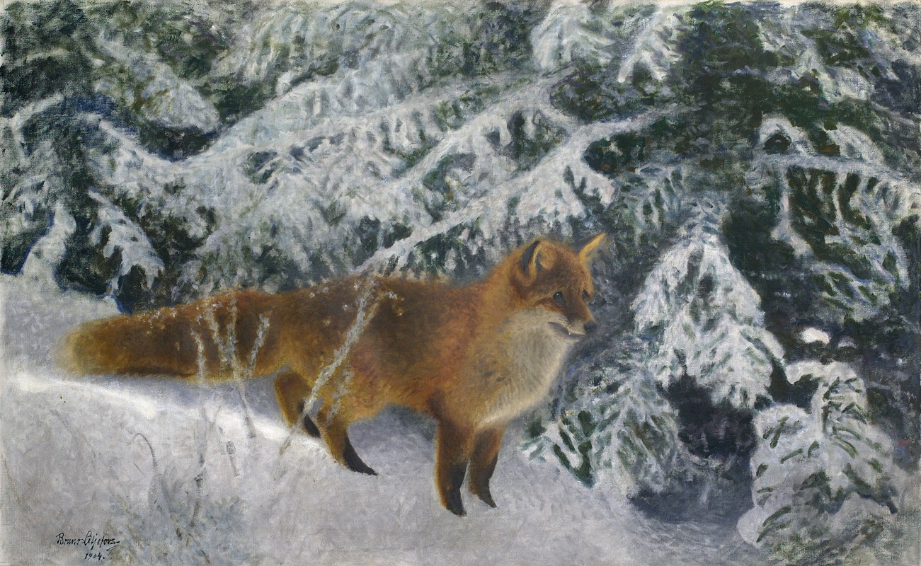 Bruno Liljefors - Fox in Winter