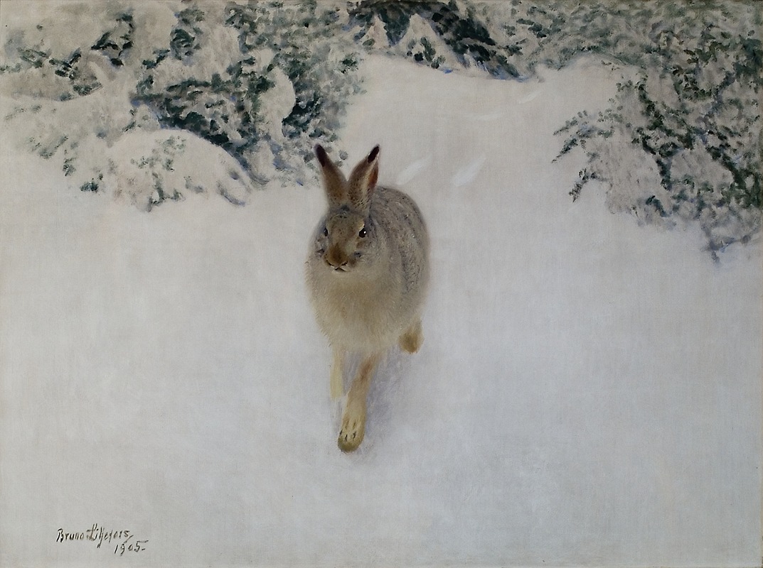 Bruno Liljefors - Hare in Winter