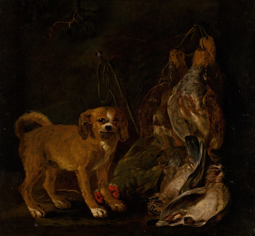 Jan Fyt - Hunting Still Life with Dog
