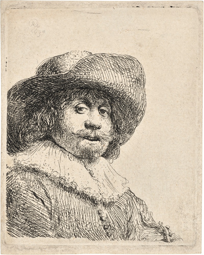 Rembrandt van Rijn - Man in a broad-brimmed Hat