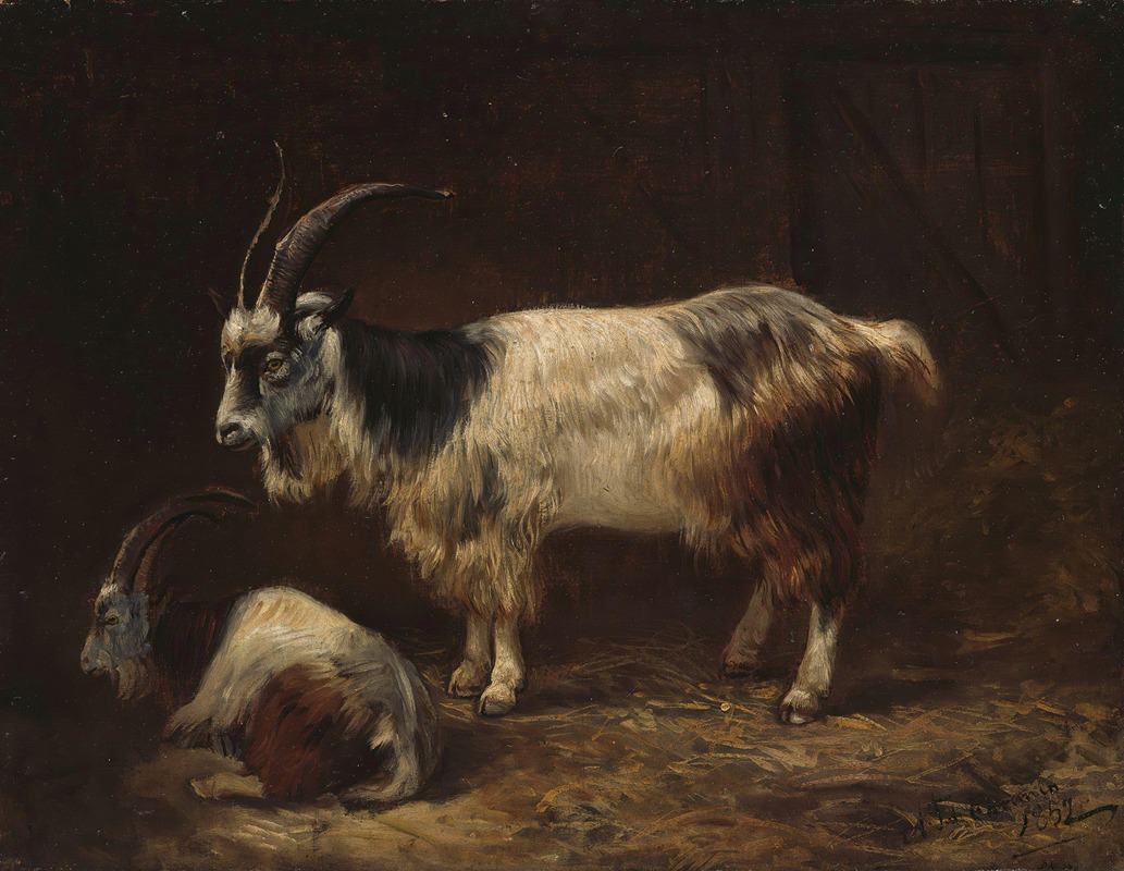 Adolph Tidemand - Two Goats