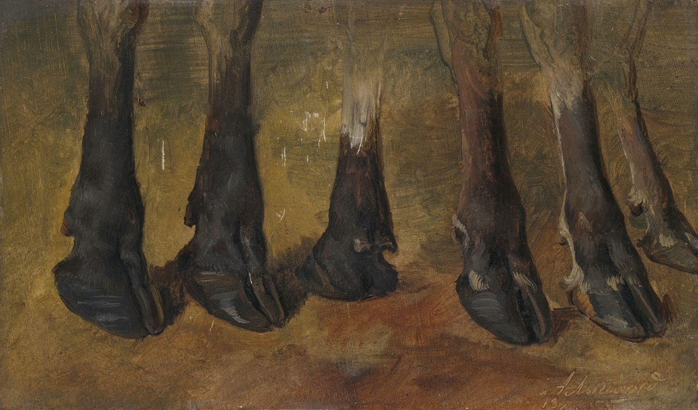Anders Askevold - Study of six hooves