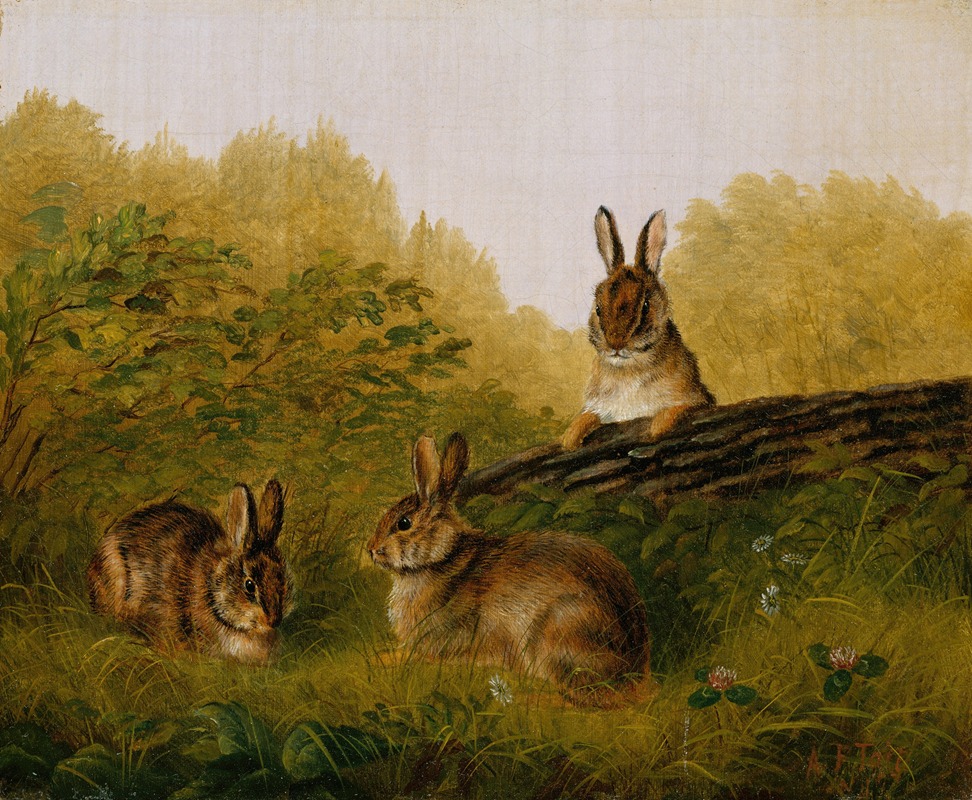 Arthur Fitzwilliam Tait - Rabbits on a Log