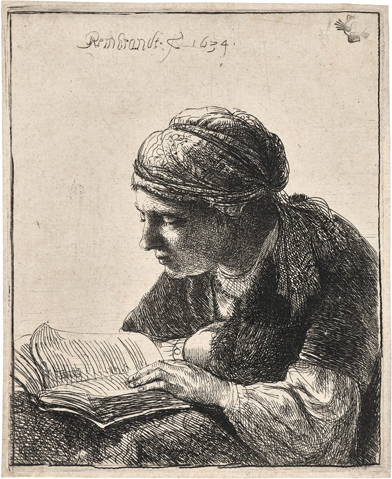 Rembrandt van Rijn - Woman reading