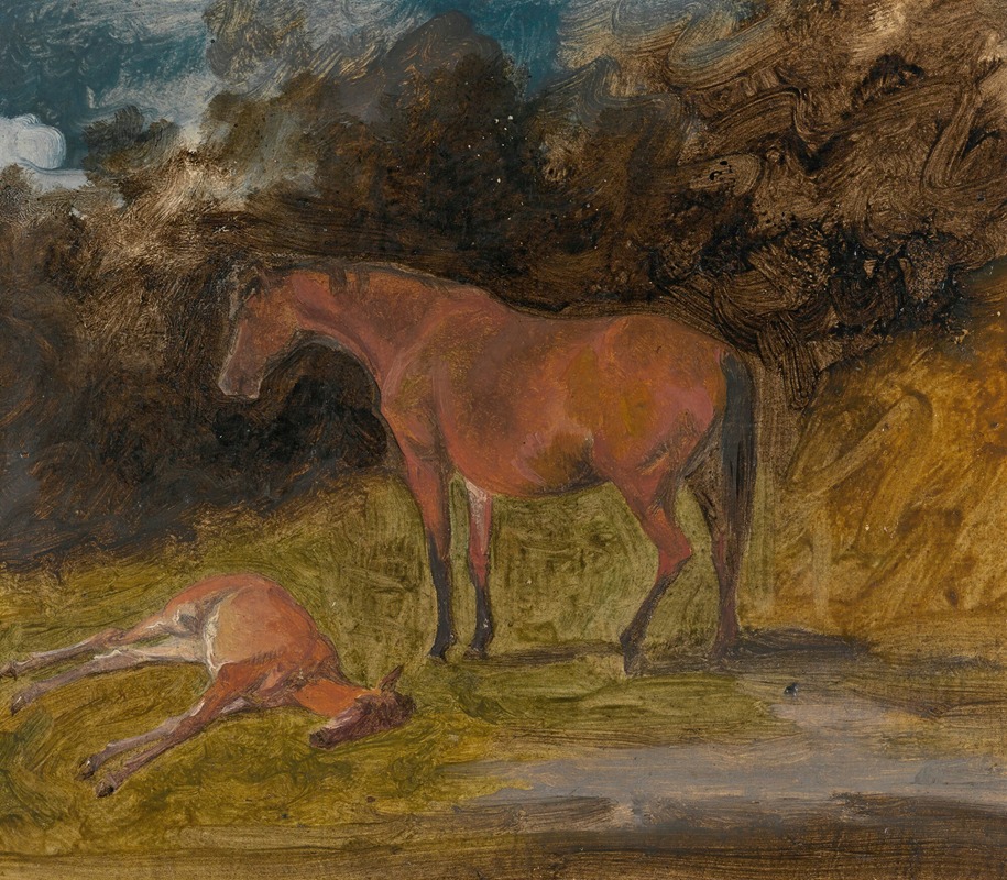 George Garrard - A Mare And Foal, Prince Of Wales’s Stud Aston Clinton