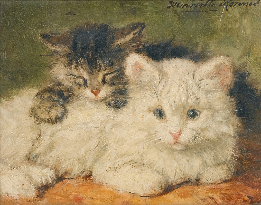 Henriëtte Ronner-Knip - Two Kittens