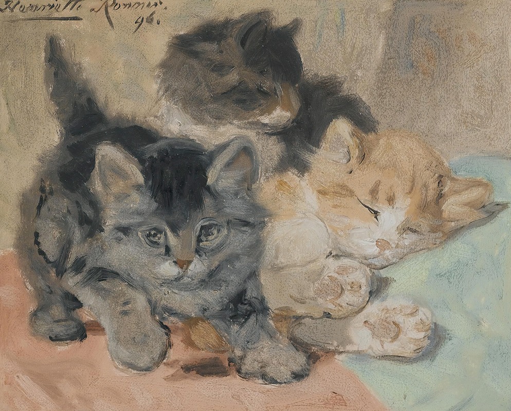 Henriëtte Ronner-Knip - Three Kittens