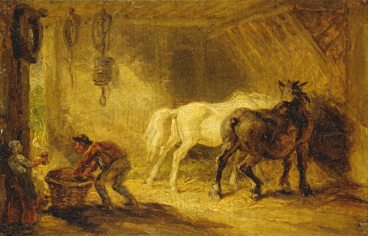 James Ward - Interior of a Stable