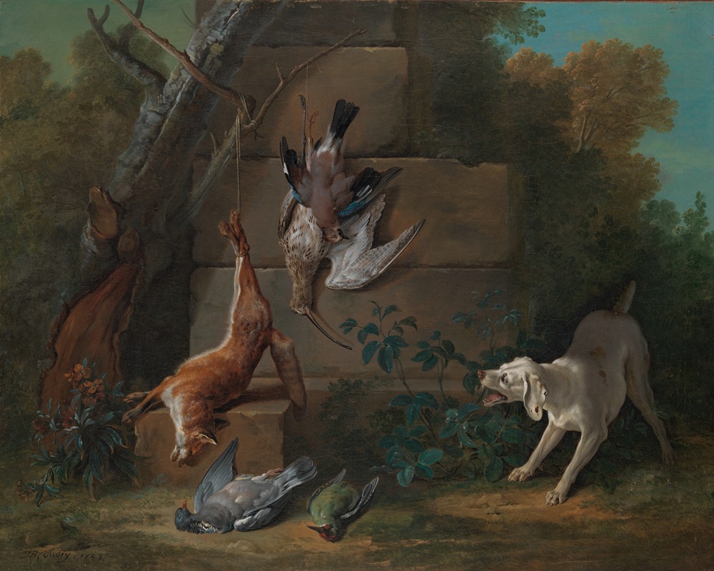 Jean-Baptiste Oudry - Dog Guarding Dead Game