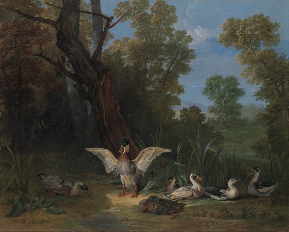Jean-Baptiste Oudry - Ducks Resting in Sunshine