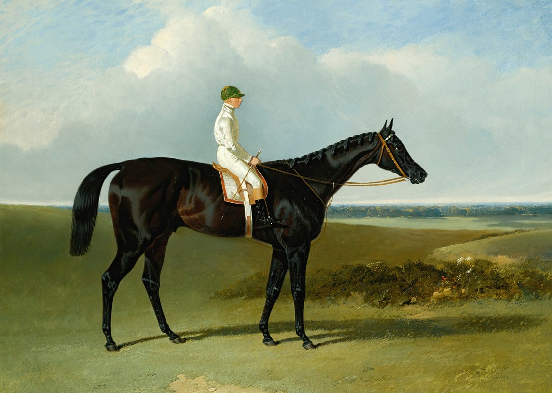 John Frederick Herring Snr. - Mr O’Brien’S Dark Bay Racehorse Jonathan Wild With Jockey T. Ryder Up