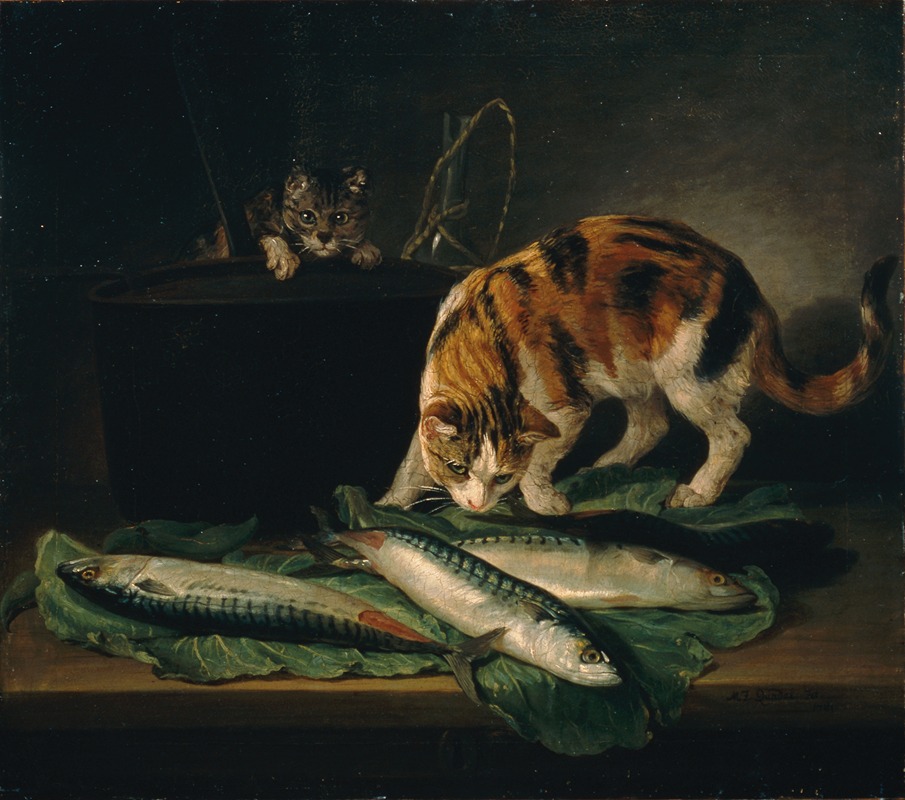 Martin Ferdinand Quadal - Katzen und Fische