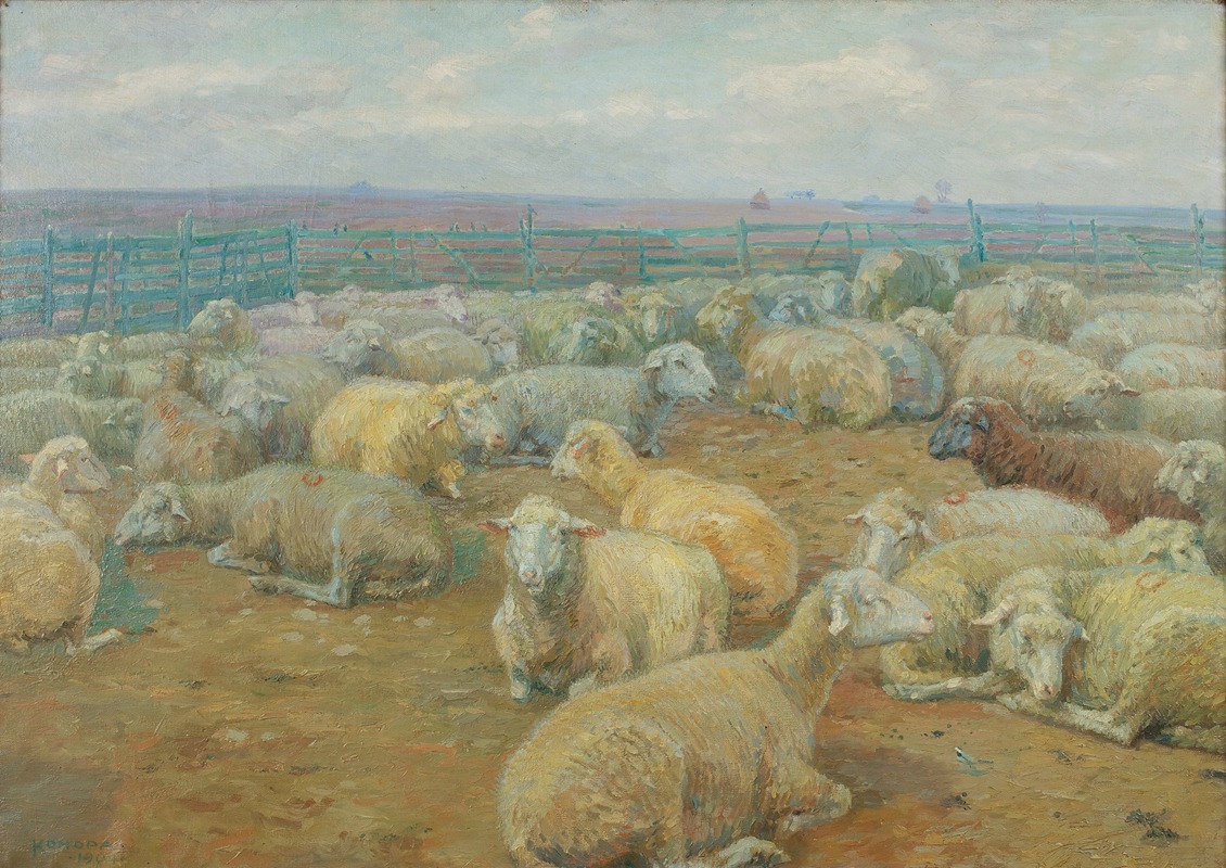 Rudolf Konopa - Flock of Sheep