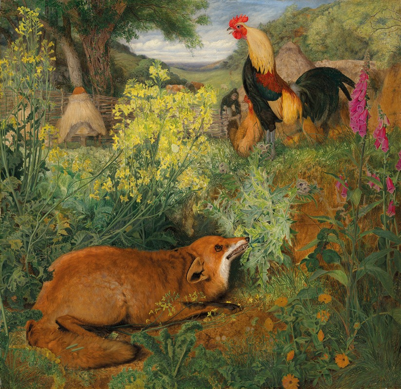 William James Webbe - Chanticleer and the fox