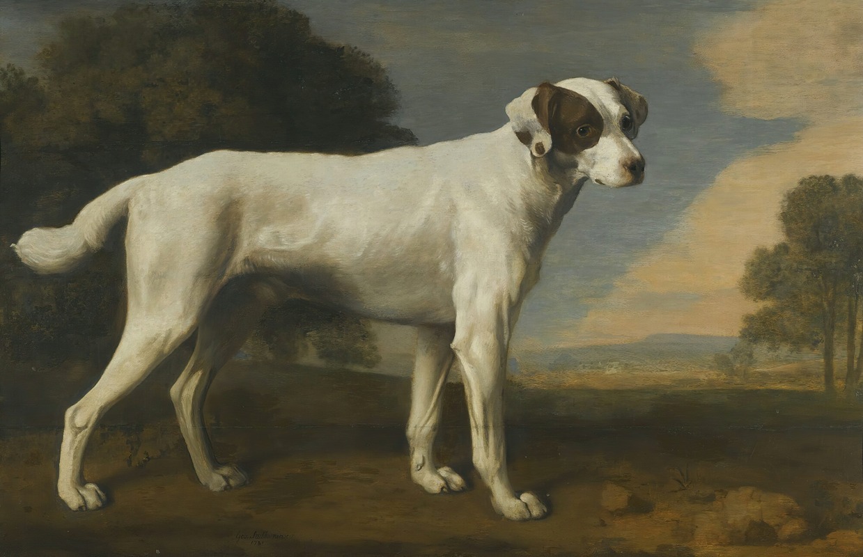 George Stubbs - Viscount Gormanston’s White Dog