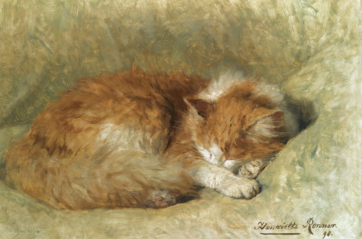 Henriëtte Ronner-Knip - A sleeping cat