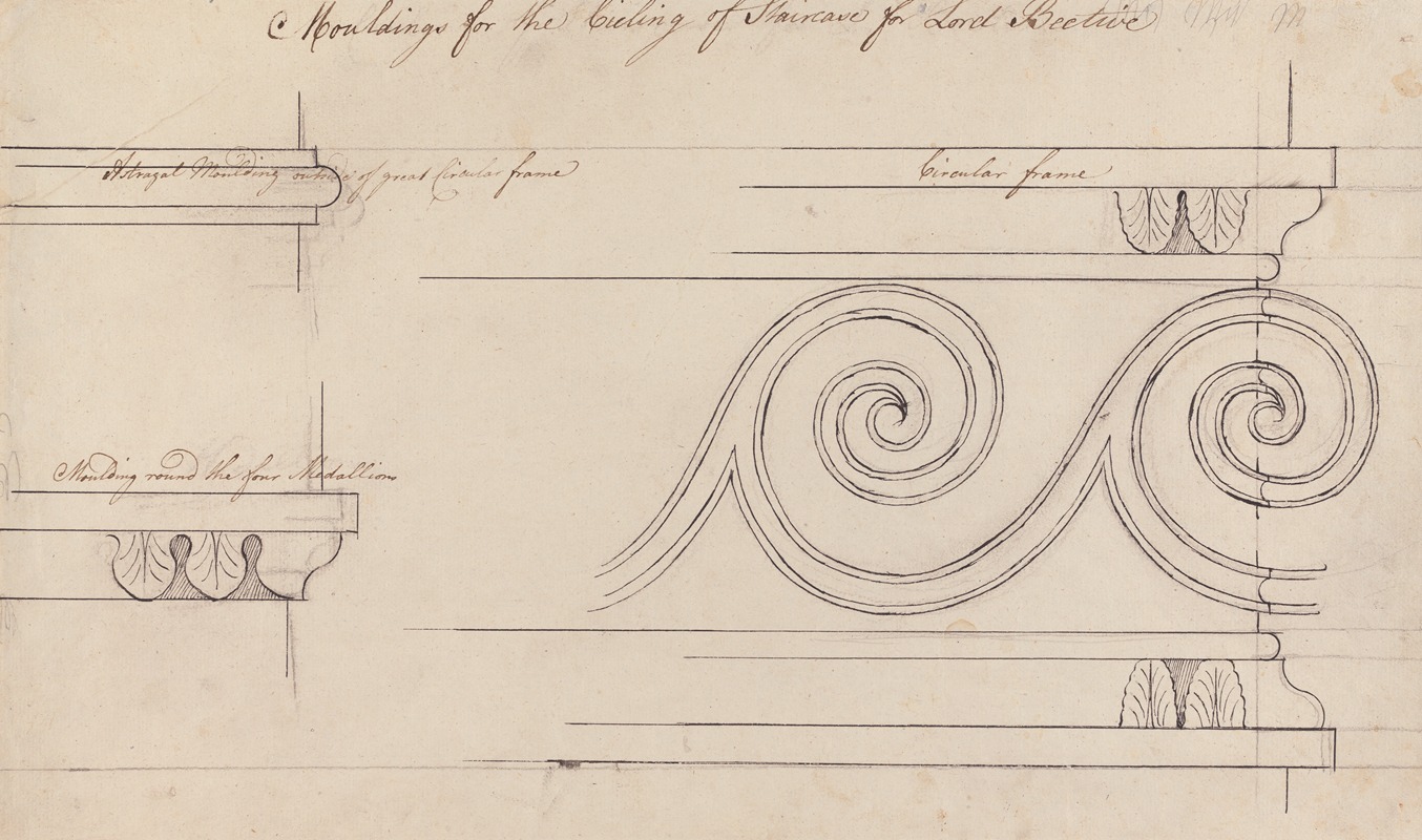 Robert Adam - Headfort House: Staircase Moldings