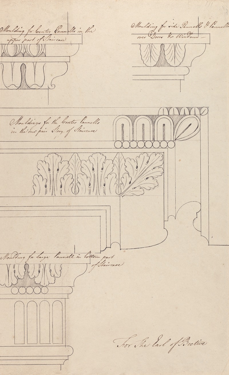 Robert Adam - Headfort House: Staircase Moldings