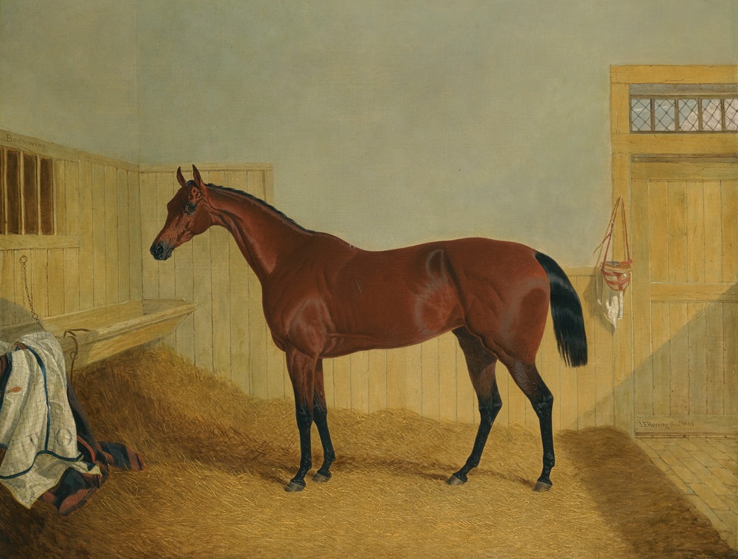 John Frederick Herring Snr. - Mr William Orde’s Bay Filly Beeswing In A Stable