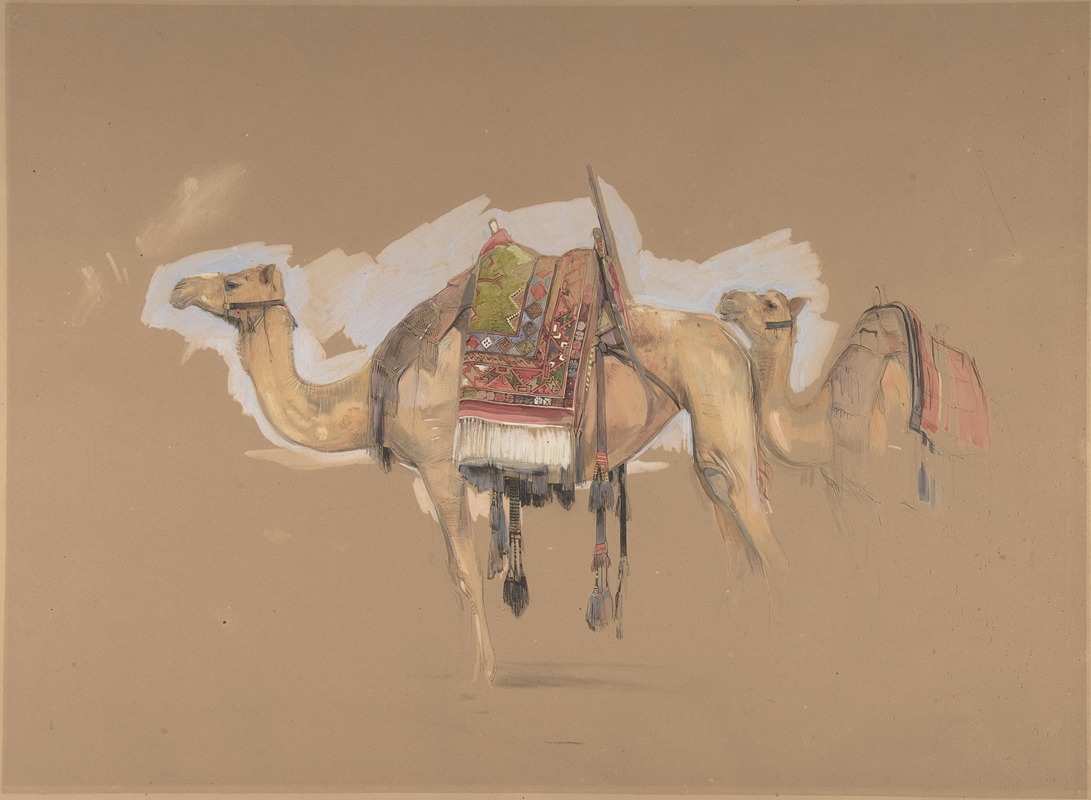 John Frederick Lewis - Two Camels
