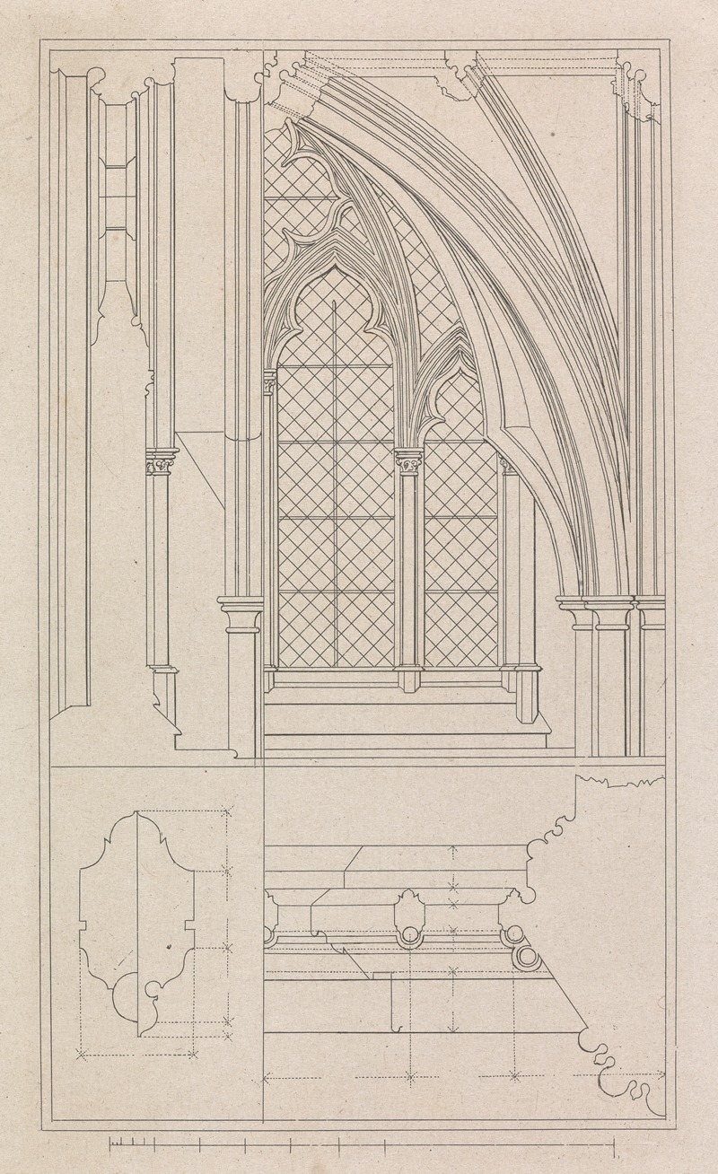 Robert William Billings - Window of the Crypt of St. Stephen’s Chapel, Westminster