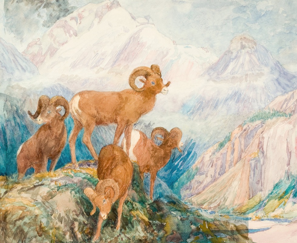Alexander Phimister Proctor - Big Horn Mountain Sheep