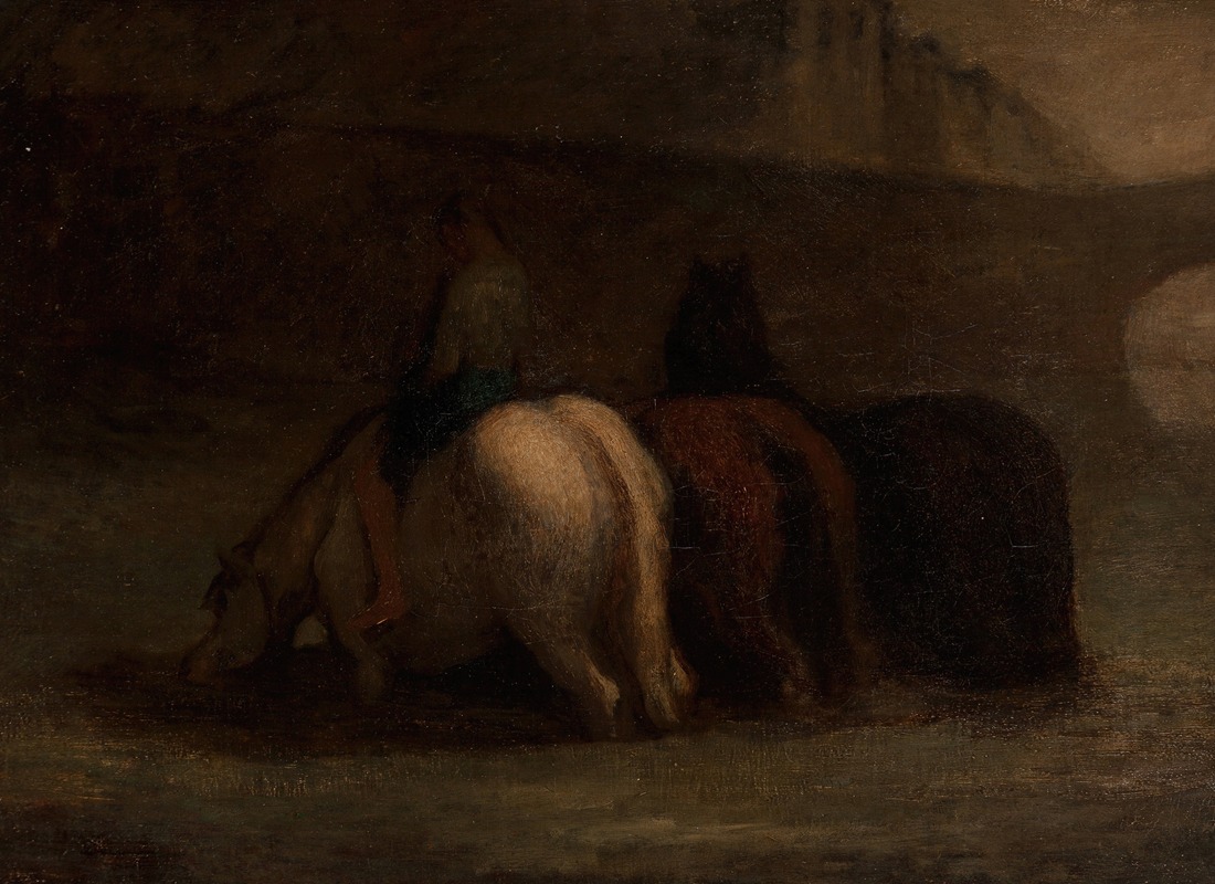 Honoré Daumier - L’abreuvoir