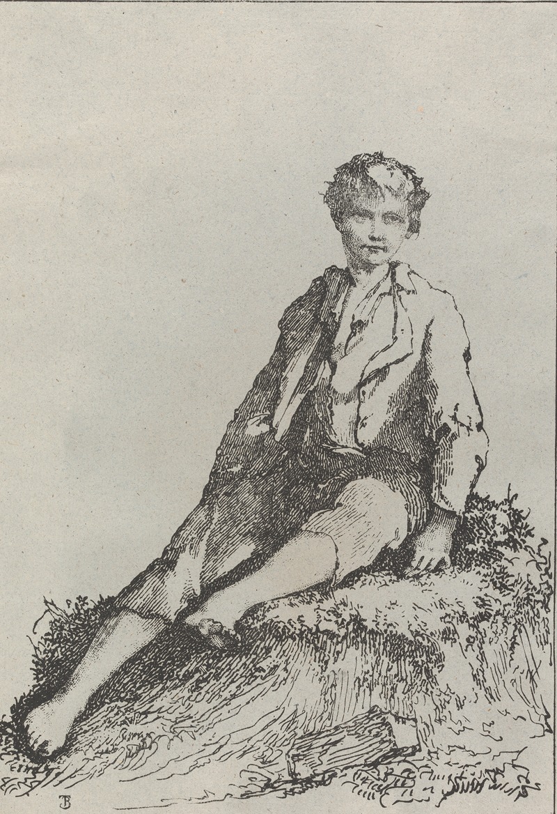 Thomas Barker - Boy Seated