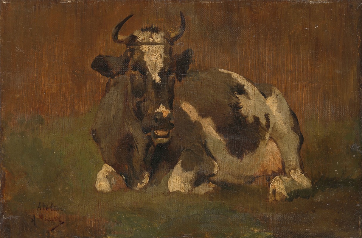 Anton Mauve - Lying Cow