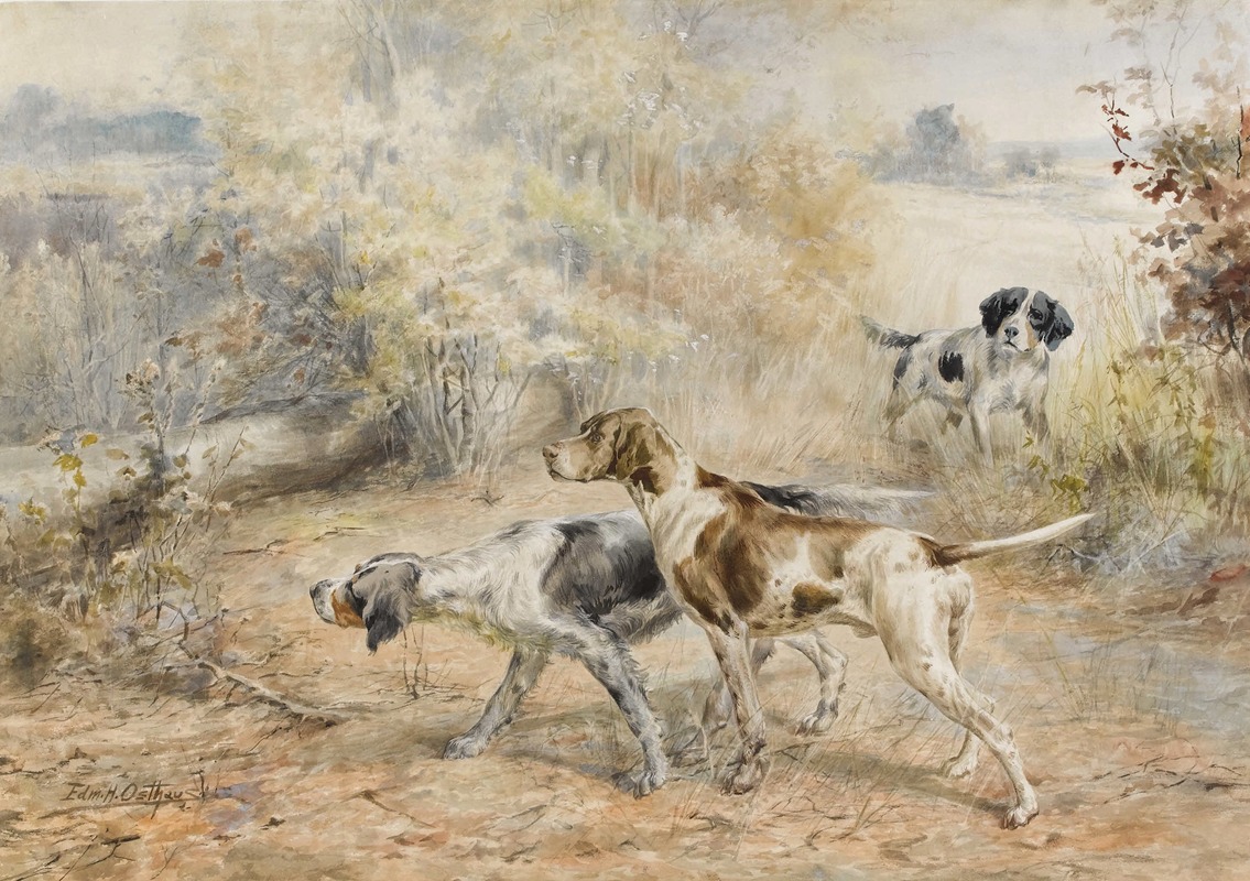 Edmund Henry Osthaus - Hunting Dogs