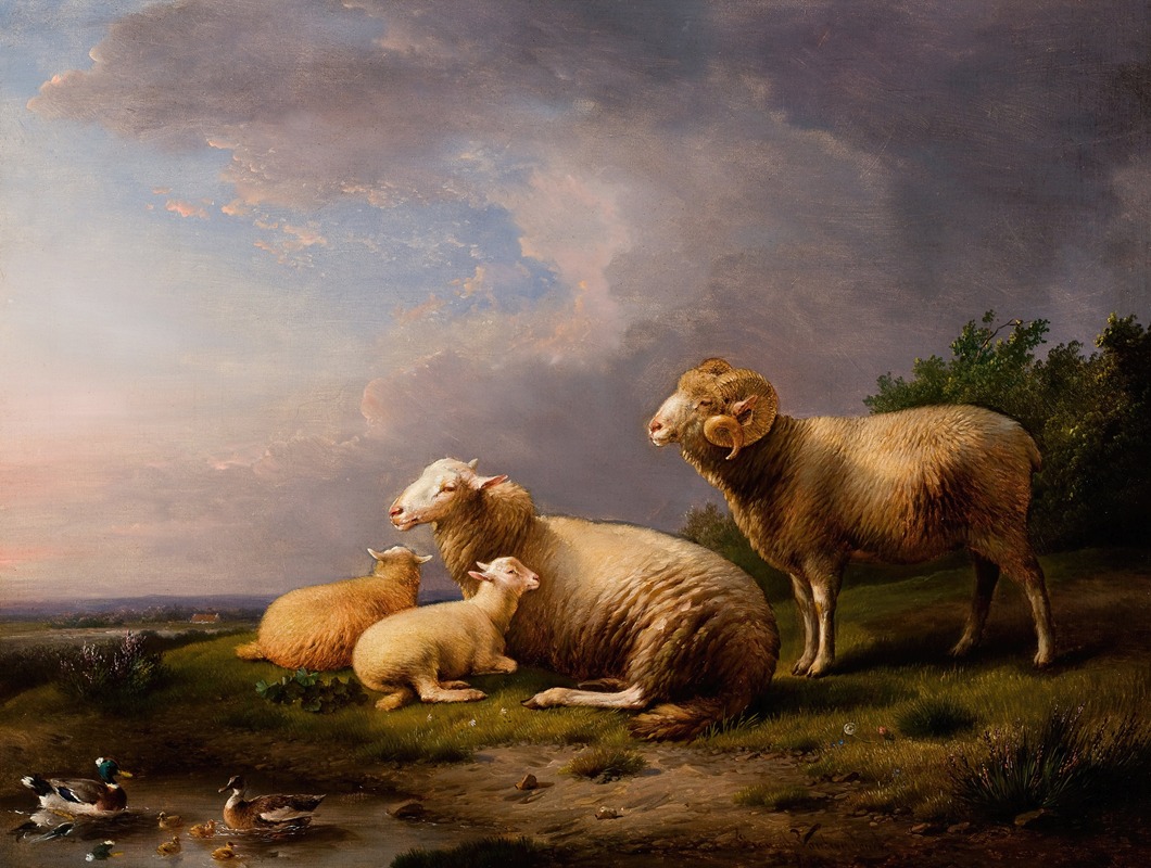 Franz Van Severdonck - Landscape with Sheep