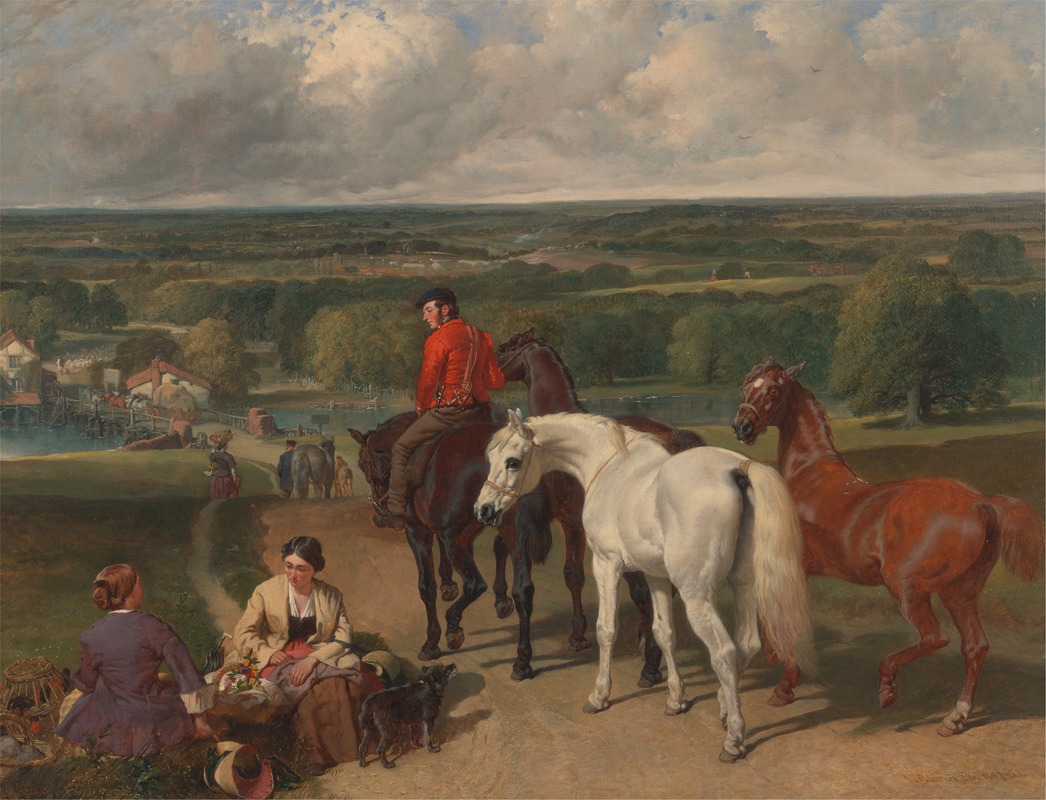 John Frederick Herring Snr. - Exercising the Royal Horses