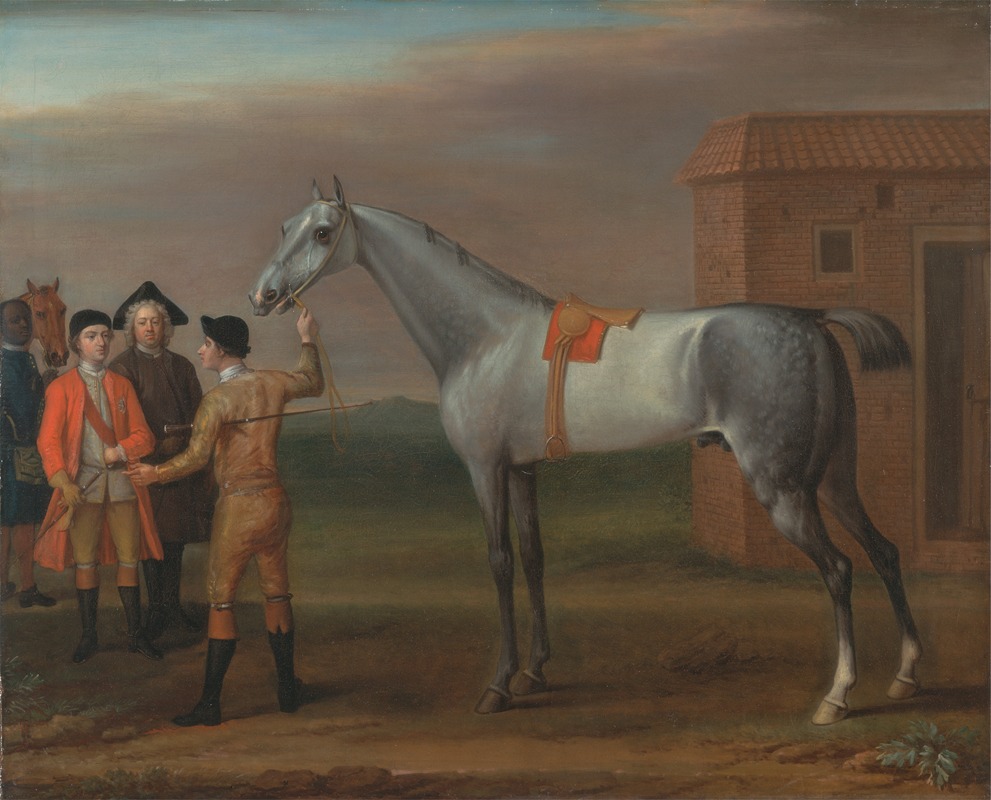 John Wootton - Lamprey, with His Owner Sir William Morgan, at Newmarket