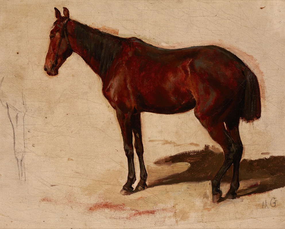 Maksymilian Gierymski - Study of a Horse