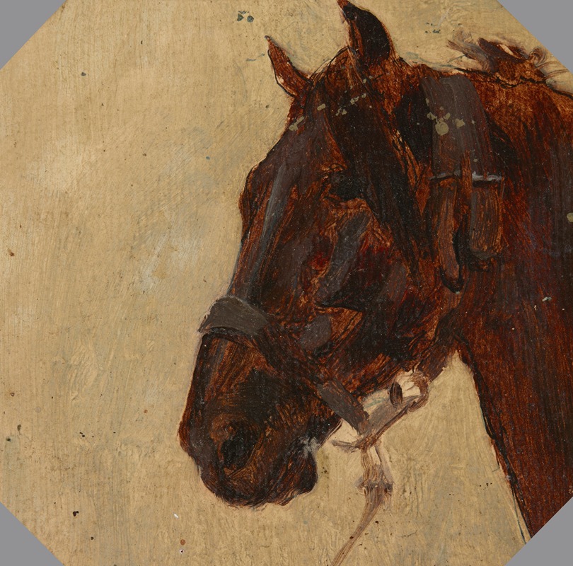 Maksymilian Gierymski - Study of the Horse’s Head