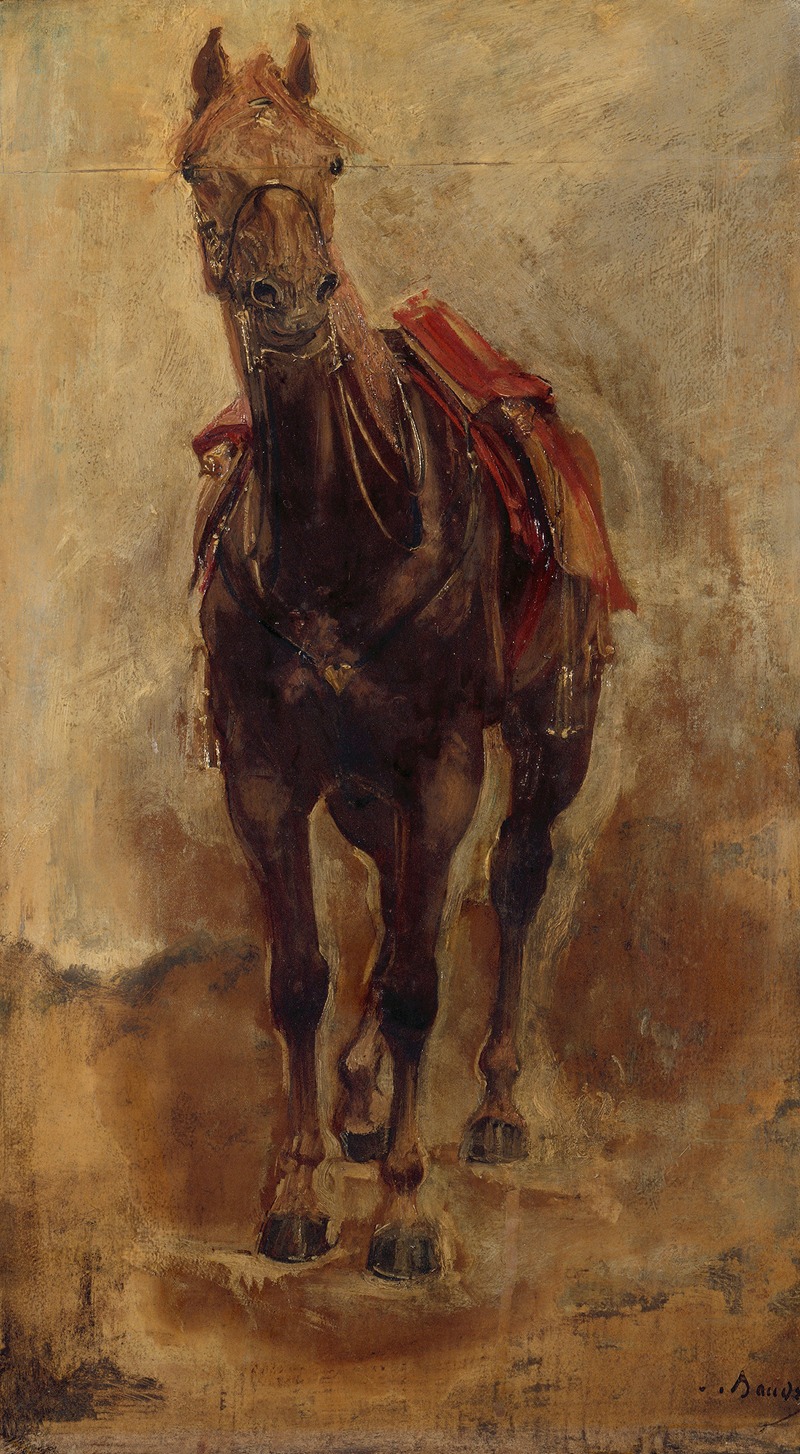 Paul-Jacques-Aimé Baudry - Étude de cheval pour le portrait équestre du comte de Palikao.