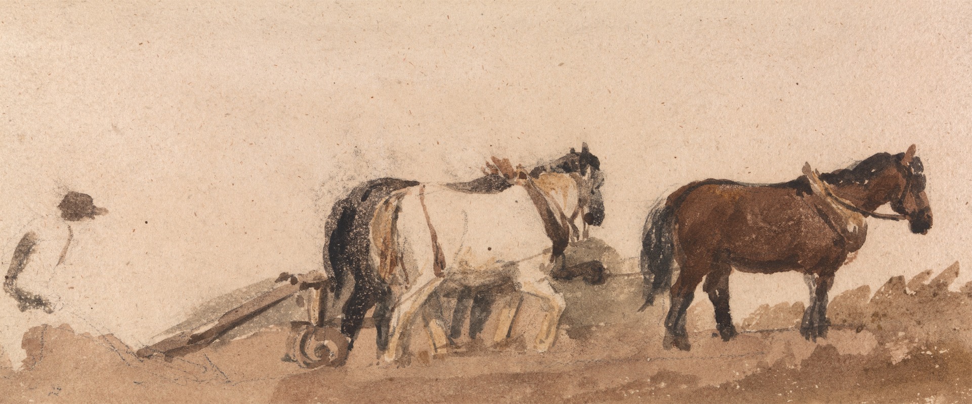 Peter DeWint - Plough Horses