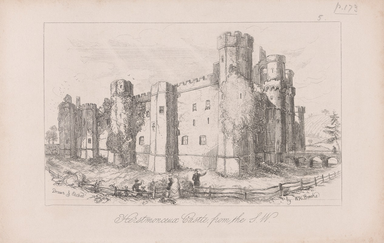 William Henry Brooke - Herstmonceux Castle from the Southwest