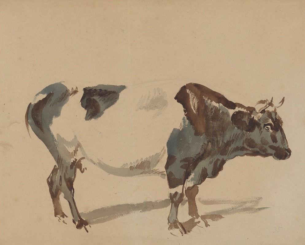 Piotr Michałowski - Study of a cow
