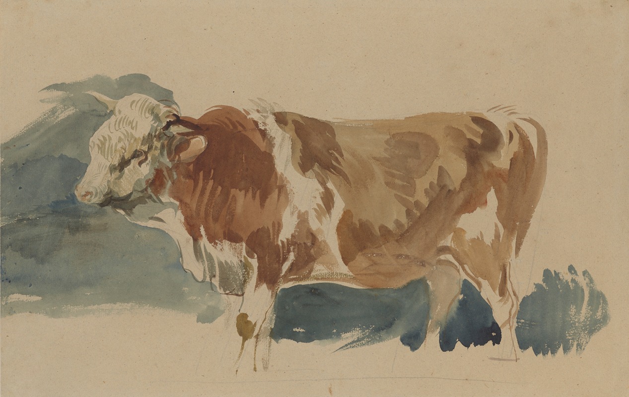 Piotr Michałowski - Study of a spotted ox