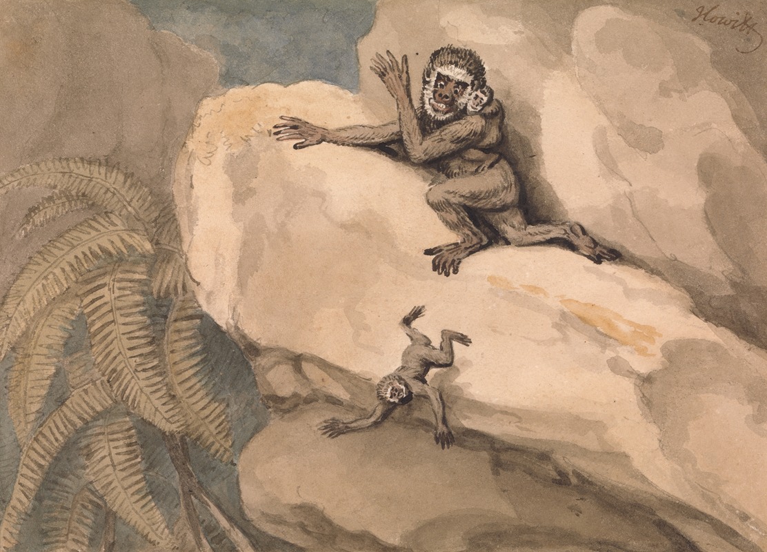 Samuel Howitt - A Monkey and Young
