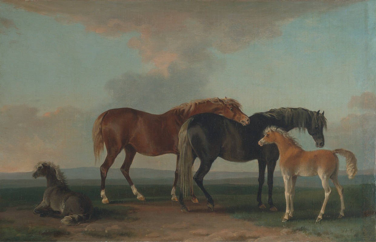 Sawrey Gilpin - Mares and Foals, facing right