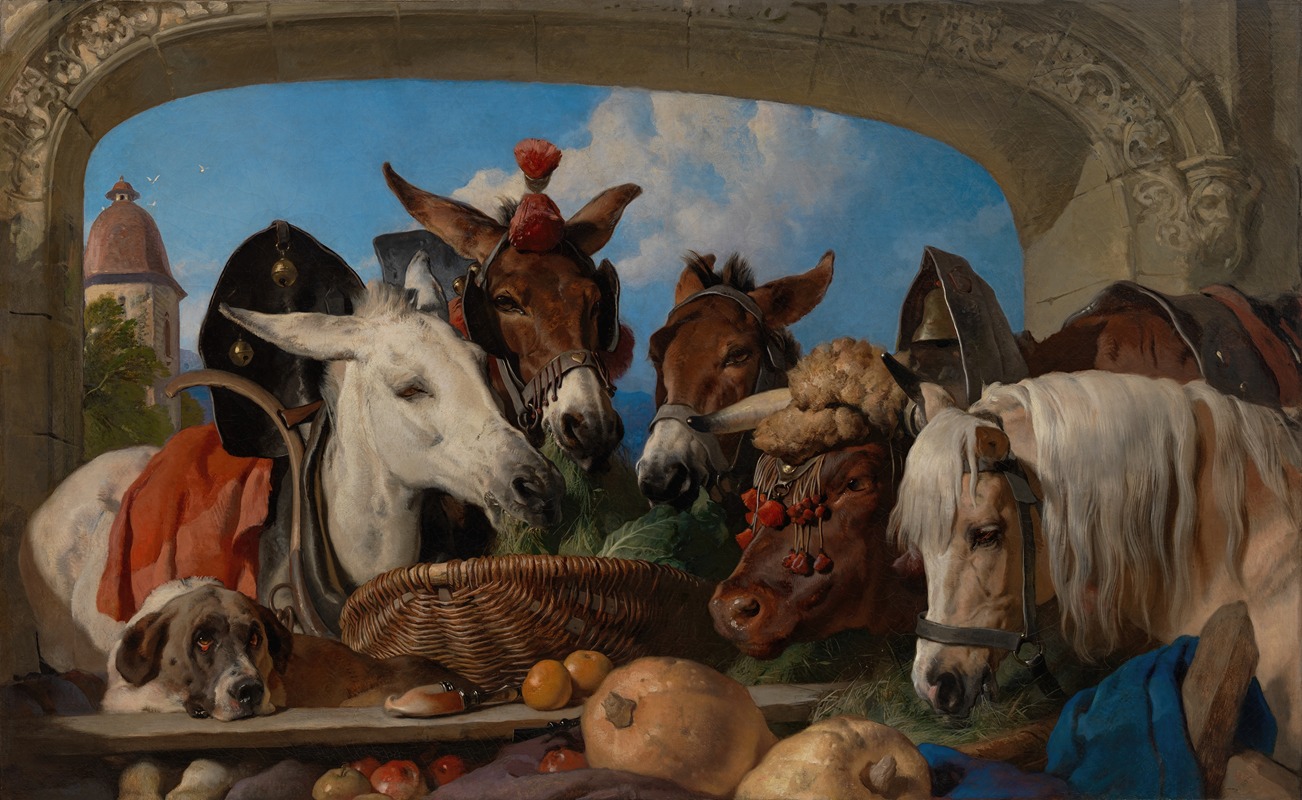 Sir Edwin Henry Landseer - A Group of Animals, Geneva