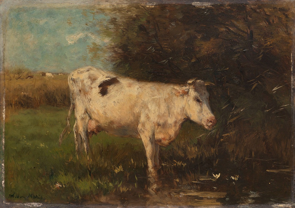 Willem Maris - White Cow