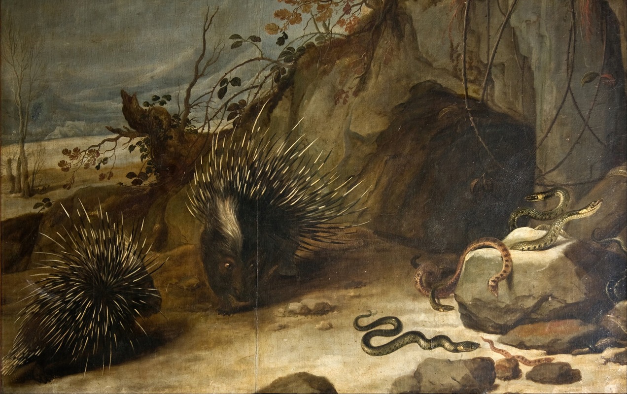 Frans Snyders - Porcupines and vipers